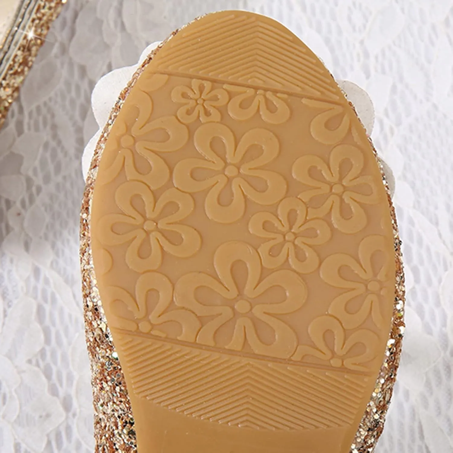 Little Girls Dress Pumps Glitter Sequins Low Heels Mary Jane Kids Party Dance Shoes Rhinestone Sandals