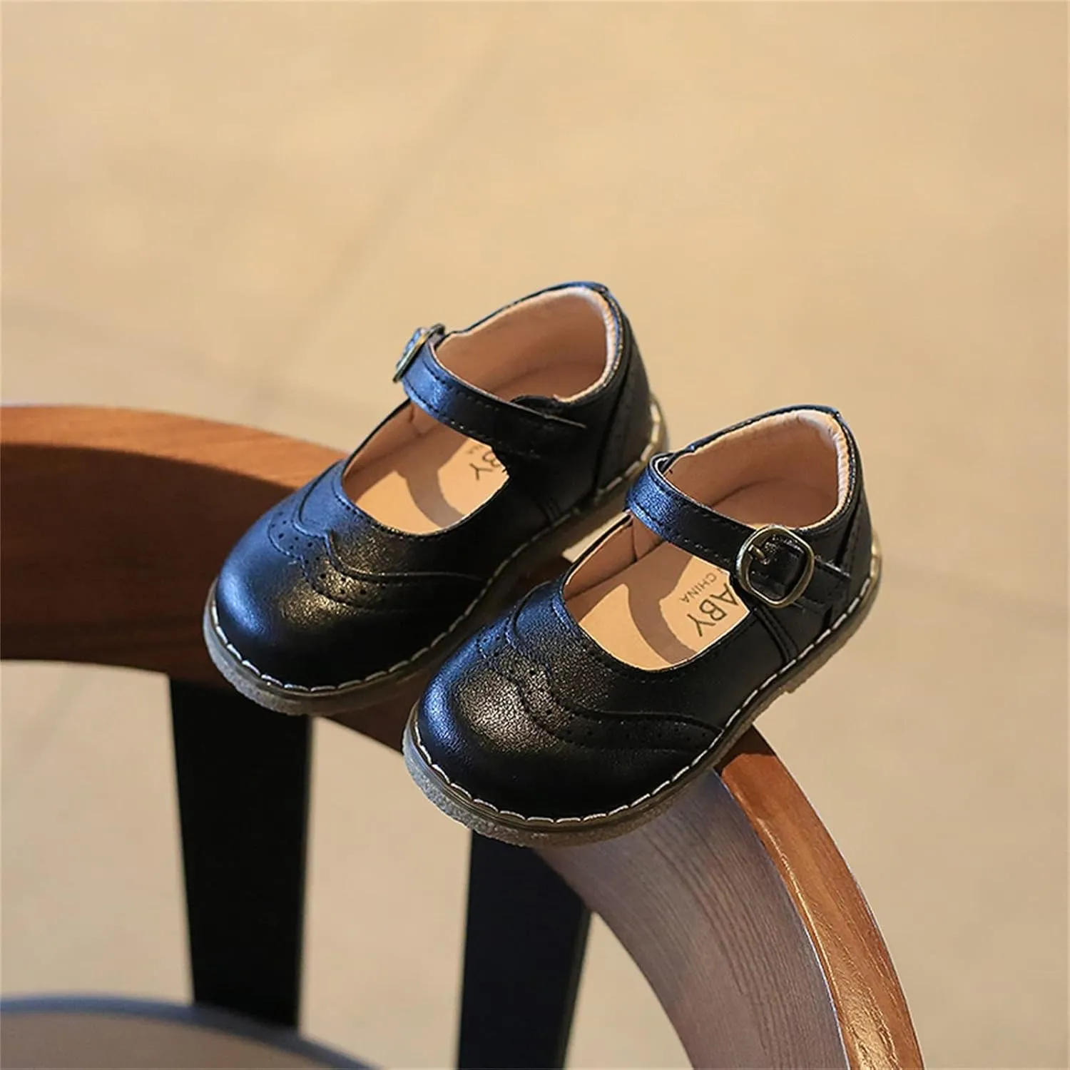 Little Girls Dress Shoes Bow Slip On Mary Jane Ballet Flats Flower Toddler Girl School Party Wedding Shoes