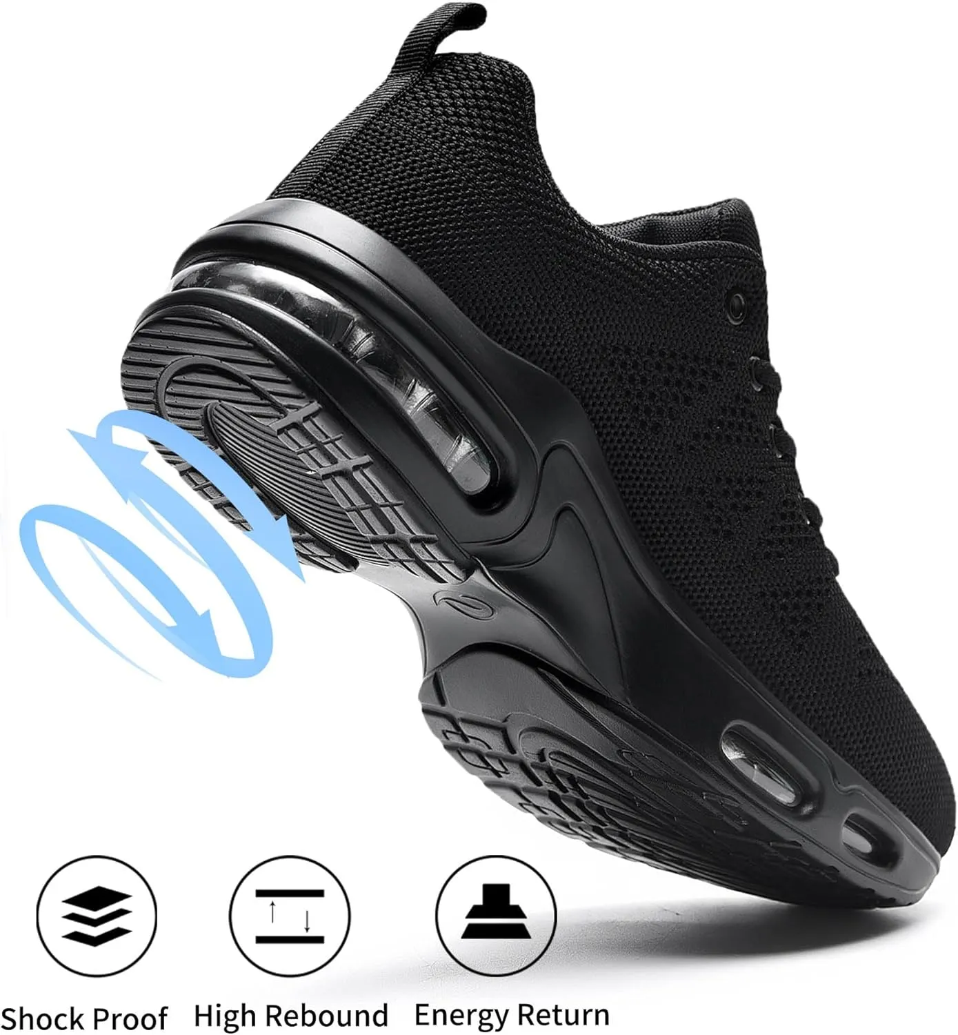 MAFEKE Womens Air Running Shoes Tennis Walking Sneakers Athletic Sport Shoes Lightweight Slip On Footwear for Gym Jogging Size 5.5-11