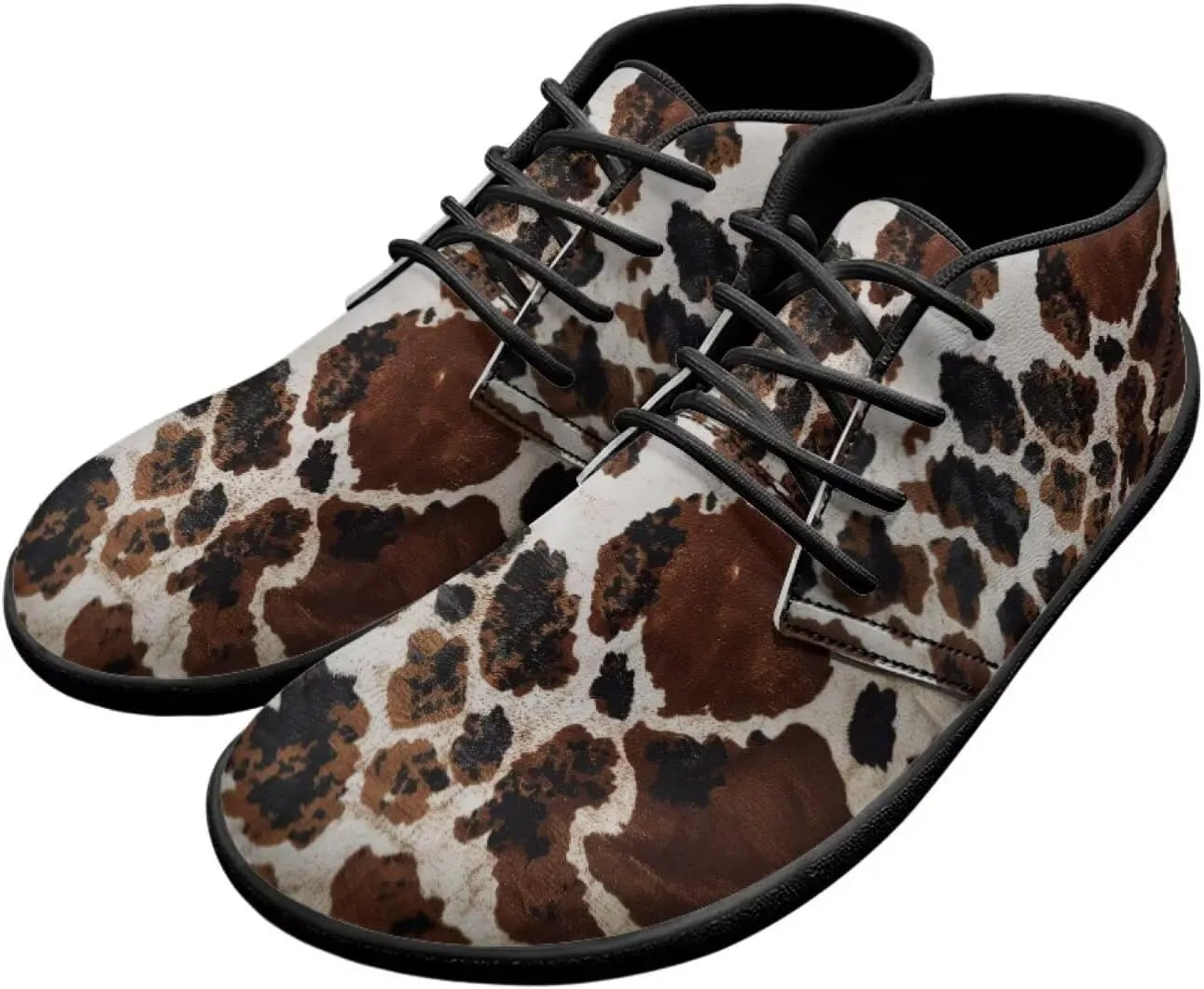 Men's Road Running Shoes Anima Print Wide Toe Shoe Classic Low Top Zero Drop Sneaker Lightweight Minimalist Sneakers