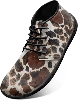 Men's Road Running Shoes Anima Print Wide Toe Shoe Classic Low Top Zero Drop Sneaker Lightweight Minimalist Sneakers