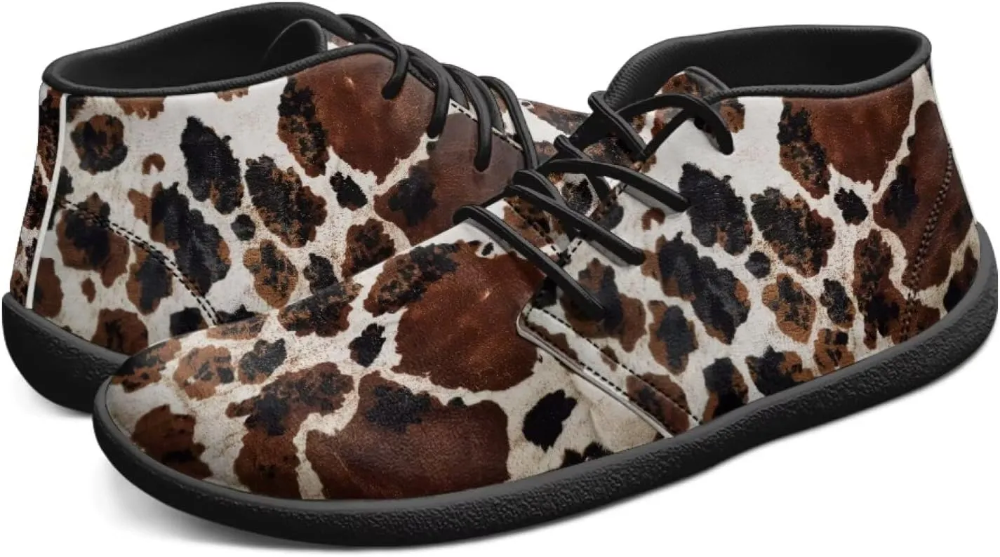 Men's Road Running Shoes Anima Print Wide Toe Shoe Classic Low Top Zero Drop Sneaker Lightweight Minimalist Sneakers