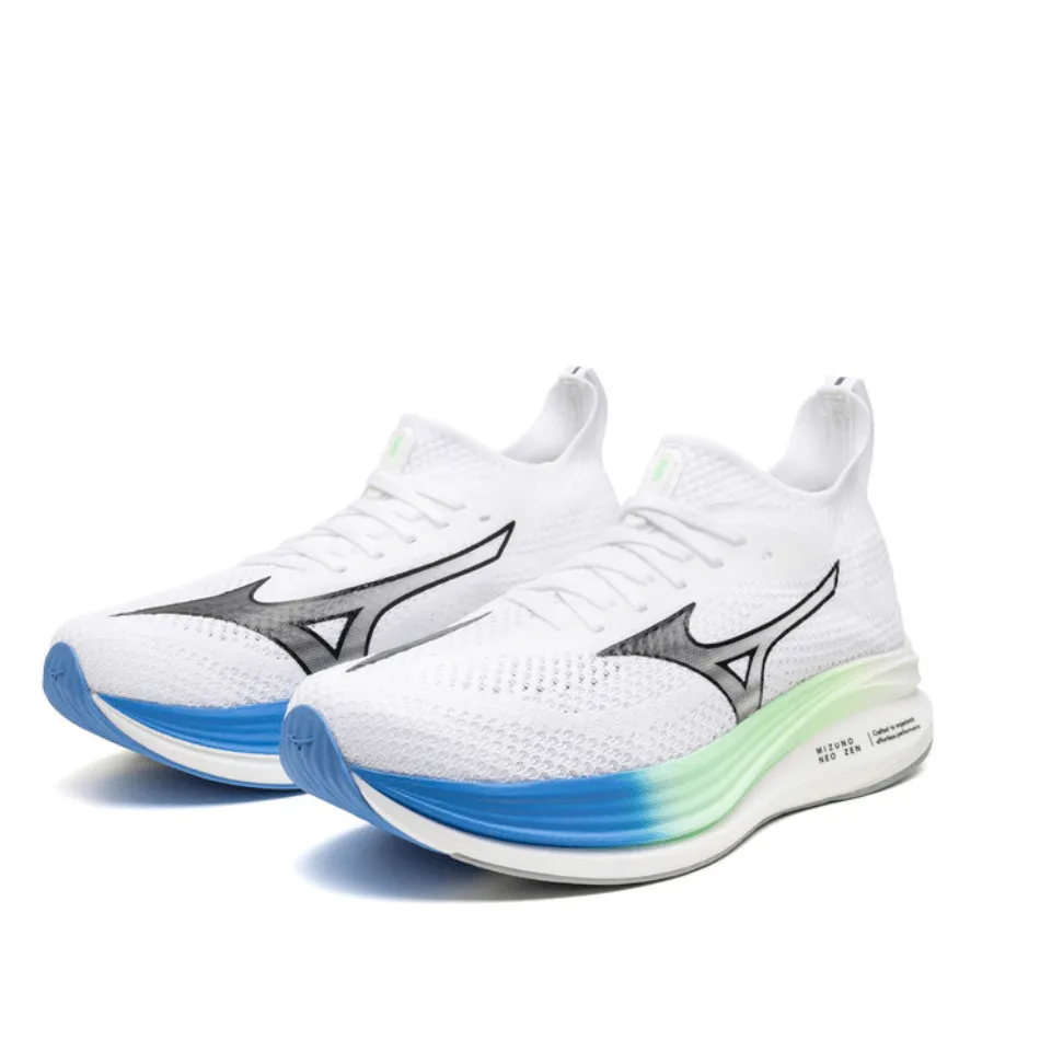 Mizuno Men's Neo Zen Running Shoes in White/Black/Frontier Blue SS25