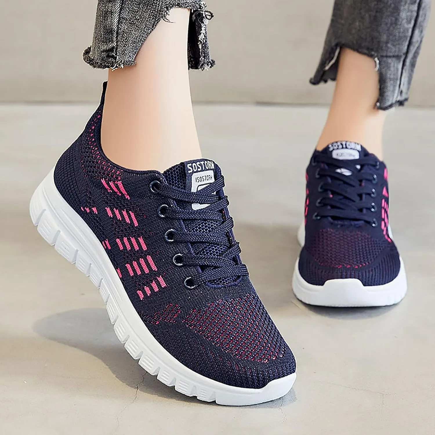 Musabela Orthopedic Shoes for Women, Women Comfortable Walking Shoes Slip On Sneakers with Arch Support Tennis Shoes