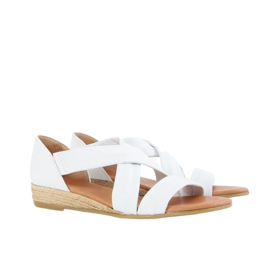 NAYARA SOFT LEATHER WHITE NAHKASANDAALIT