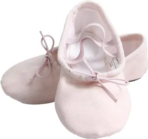 Nexete Ballet Shoes Slippers Classic Canvas Split-Sole Dance Slippers for Toddler Kid Girl Boy Women
