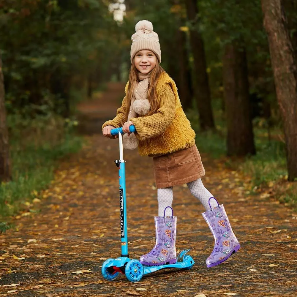 Nickelodeon Paw Patrol Girls' Waterproof PVC Rain Boots with Easy-On Handles  Toddler & Little Kid Sizes