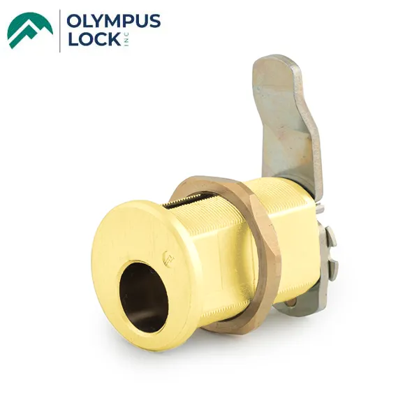 Olympus - 820LC - Less Cylinder Cam Lock - Schlage Compatible - Polished Brass - Grade 1