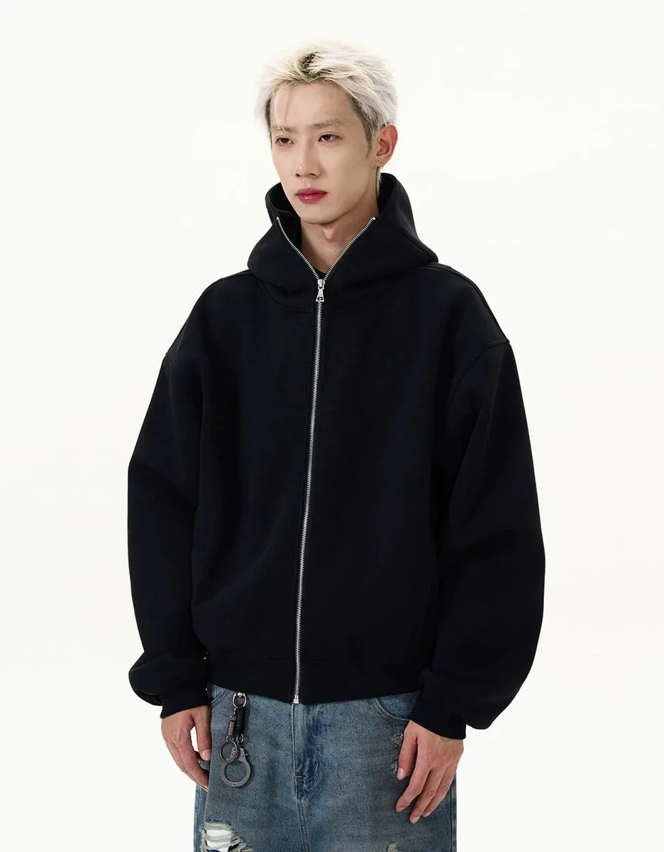 Oversized Zip-Up Zip-Through Hoodie Jacket