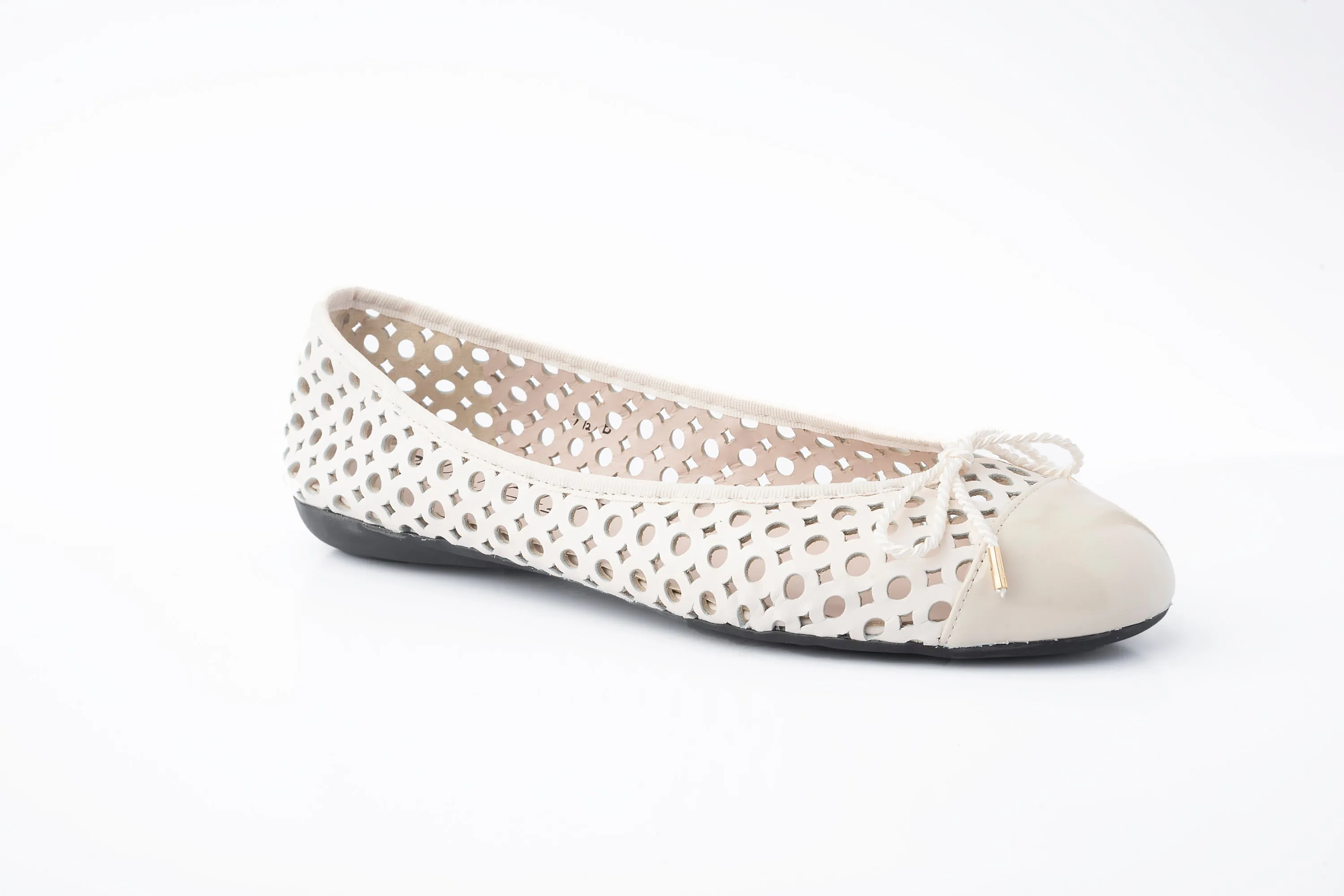PAUL MAYER - BRANDY - SIZE 8.5 - PATENT MARFIL NAPPA MARFIL