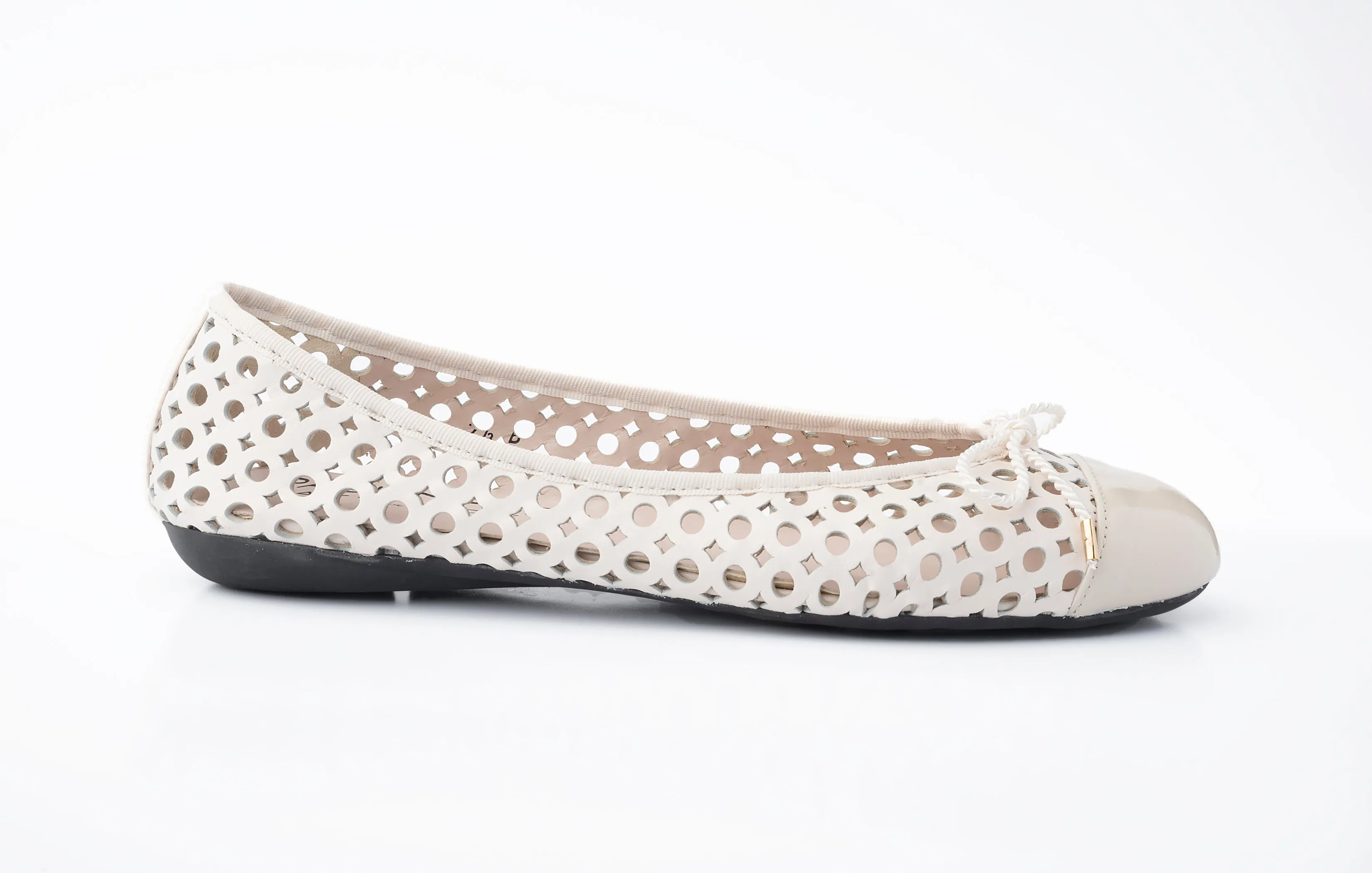 PAUL MAYER - BRANDY - SIZE 8.5 - PATENT MARFIL NAPPA MARFIL