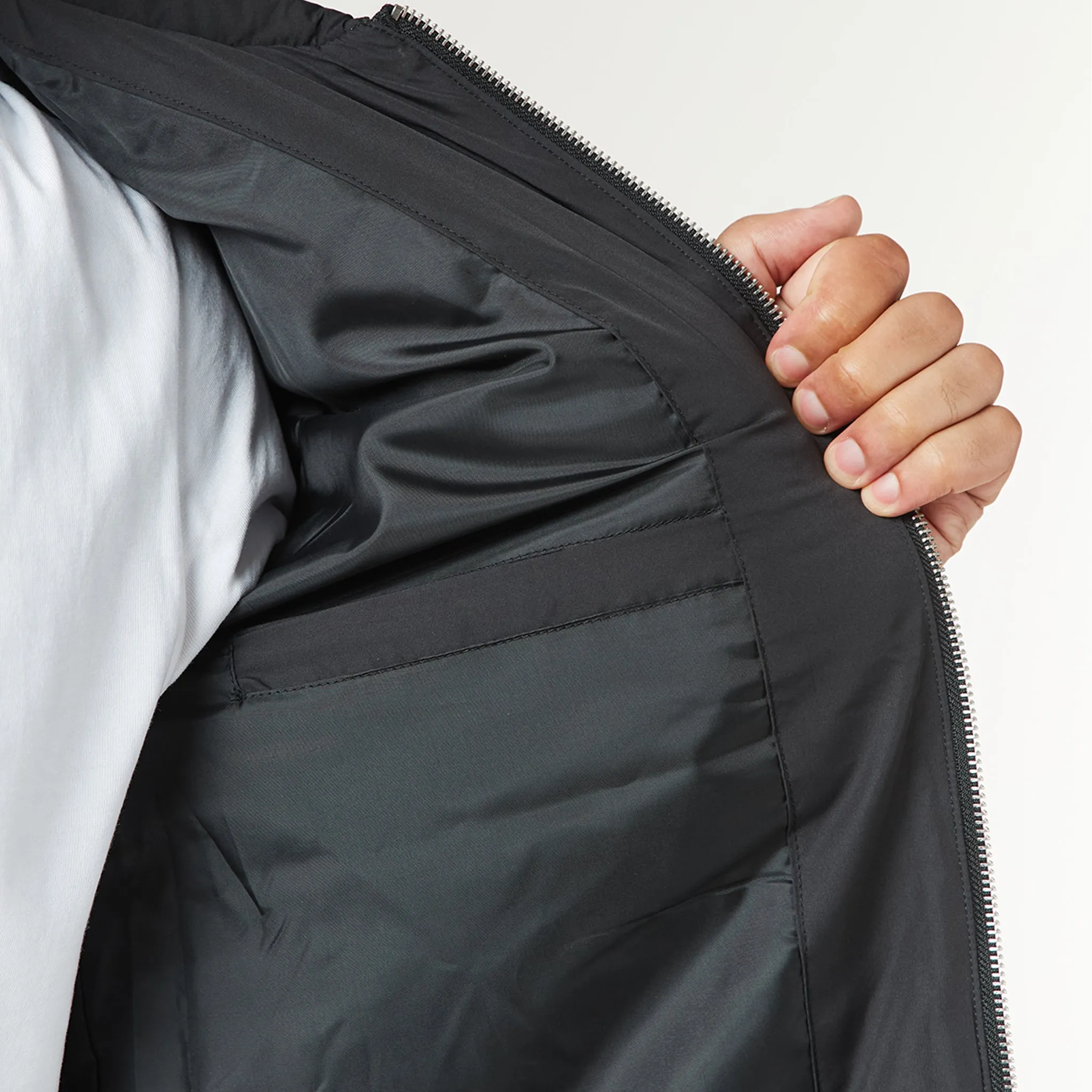 Quilted Overshirt Jacket | Black
