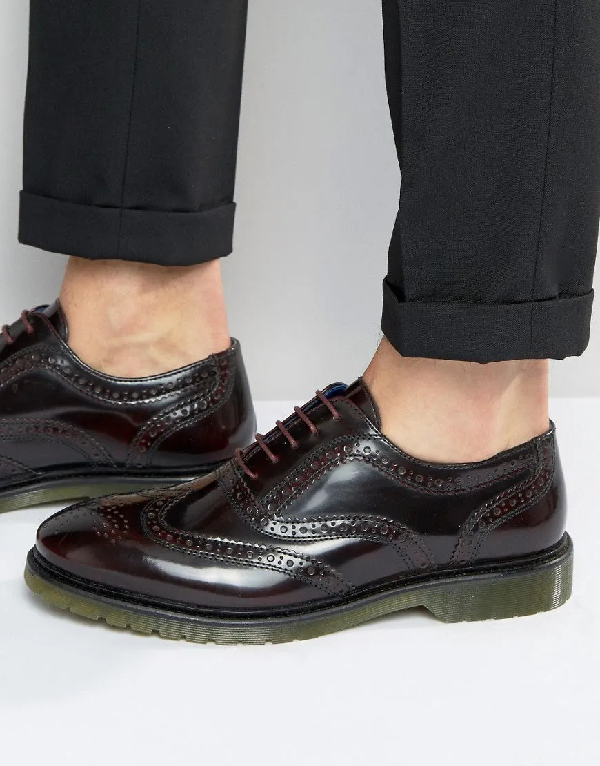 Red Tape Brogues In Oxblood