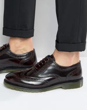 Red Tape Brogues In Oxblood