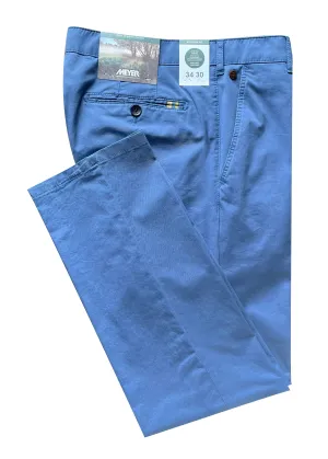 Rio Cotton Stretch Chinos - Blue