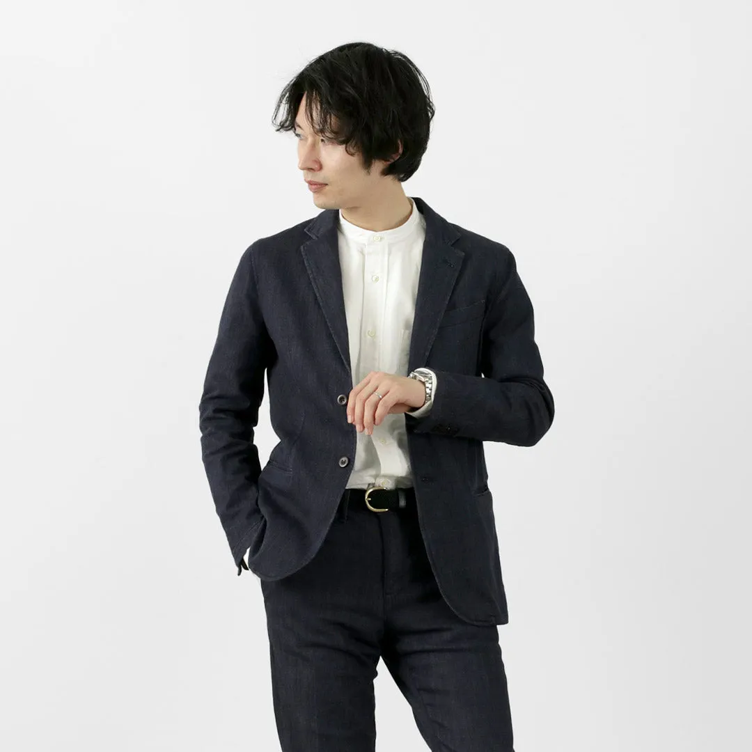 ROCOCO / American Ox Band Collar Shirt
