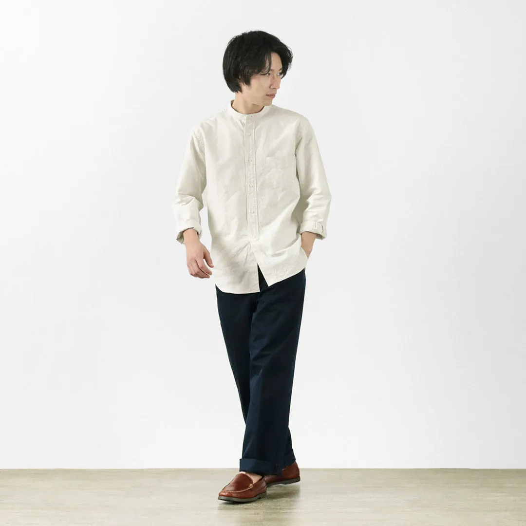ROCOCO / American Ox Band Collar Shirt