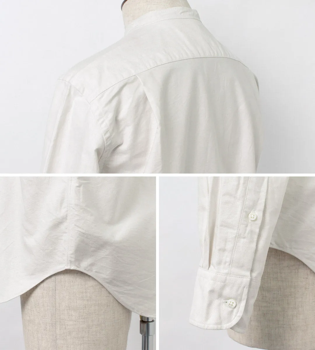 ROCOCO / American Ox Band Collar Shirt
