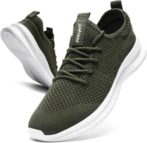 Running Shoes for Men Casual Slip On Tennis Walking Gym Workout Shoes Lightweight Breathable Non Slip Hiking Sport Athletic Fashion Sneakers