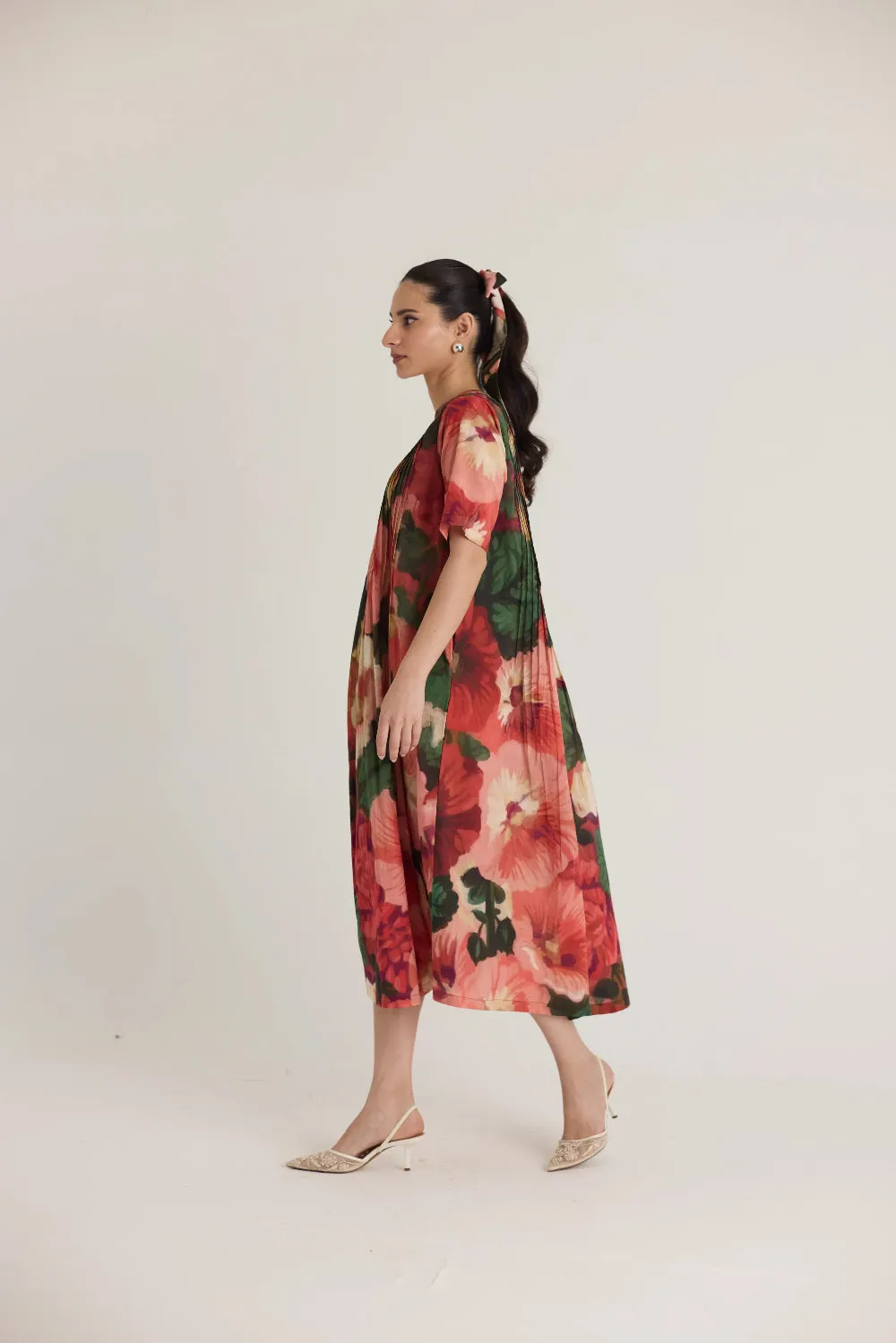 SCARLETT PINTUCKS DRESS