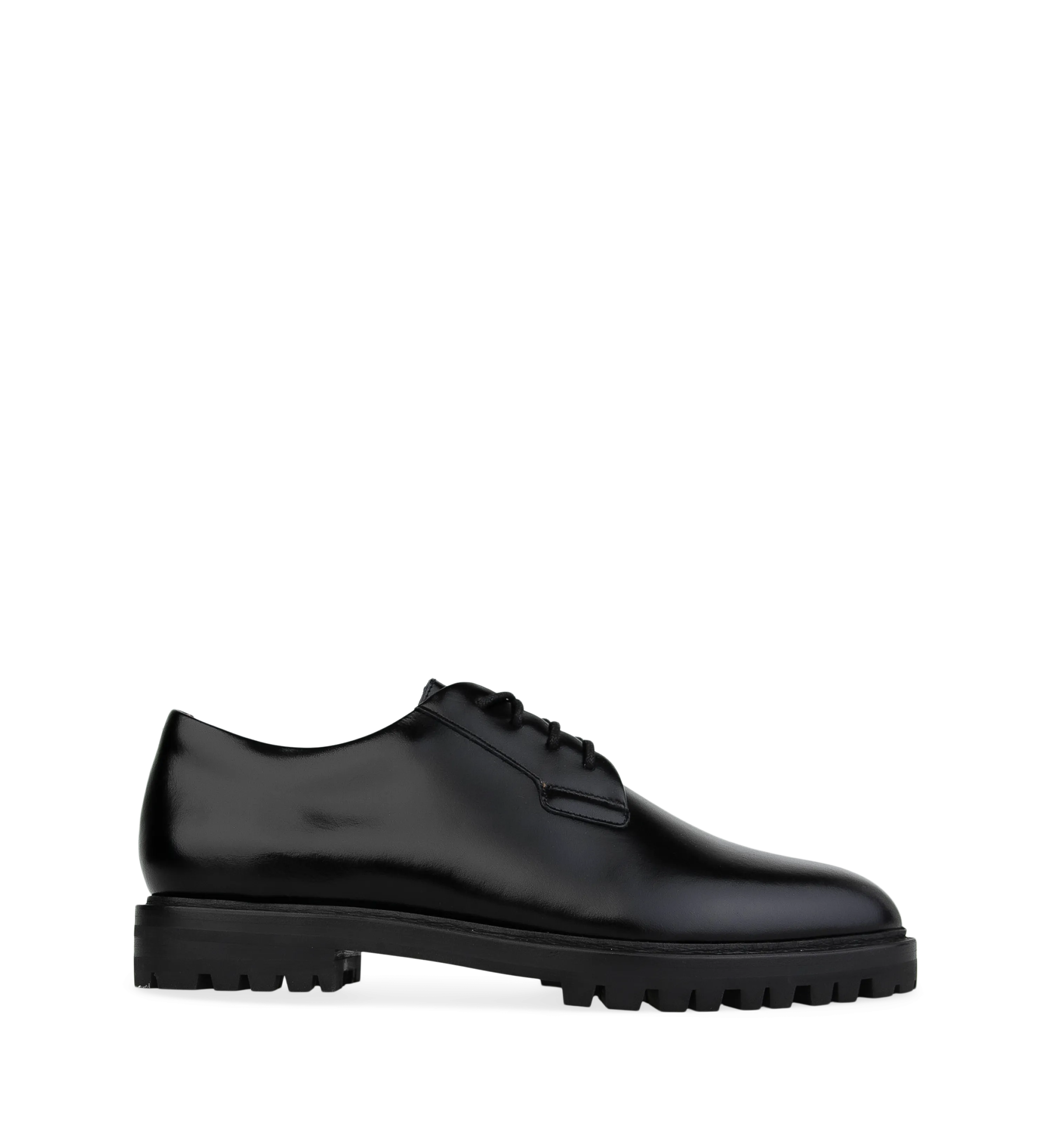 Silktail Black Polished Leather Flats
