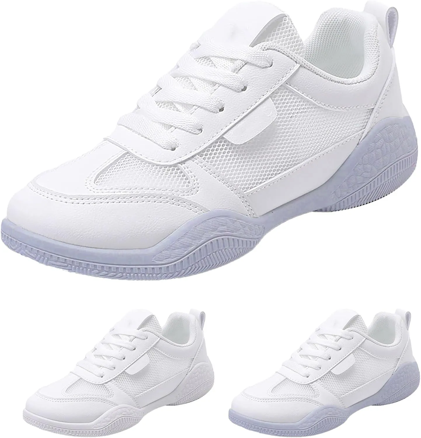 Sneakers for Women Casual Mesh Breathable Lace Up Walking Non Slip Work Shoes Women Sport Men Casual Dress Shoes Women's Fashion Sneakers White Tennis Shoe Trainers Shoe