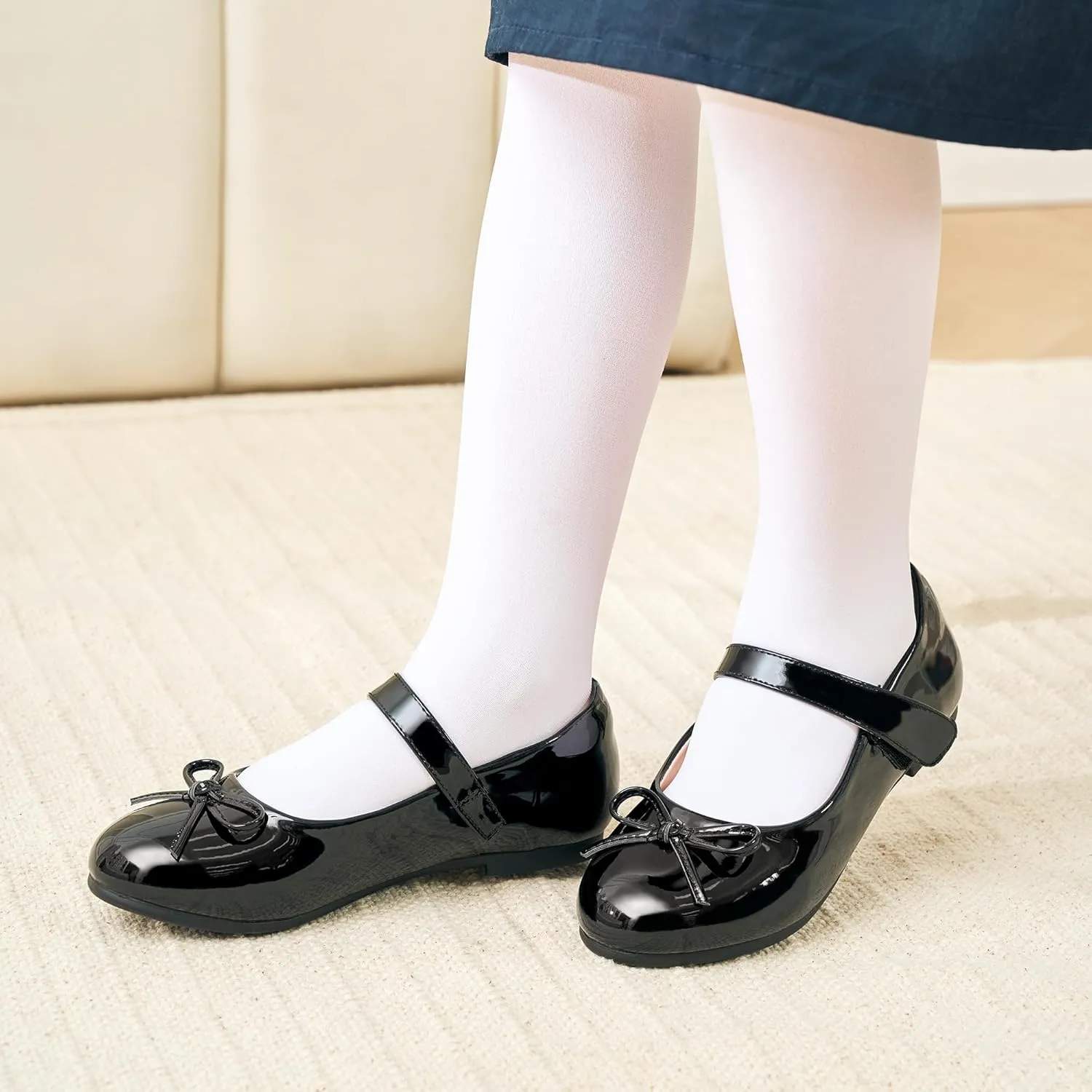 Stelle Girls Mary Jane School Flats Flower Wedding Uniform Party ShoesToddler/Little Kids/Big Kids