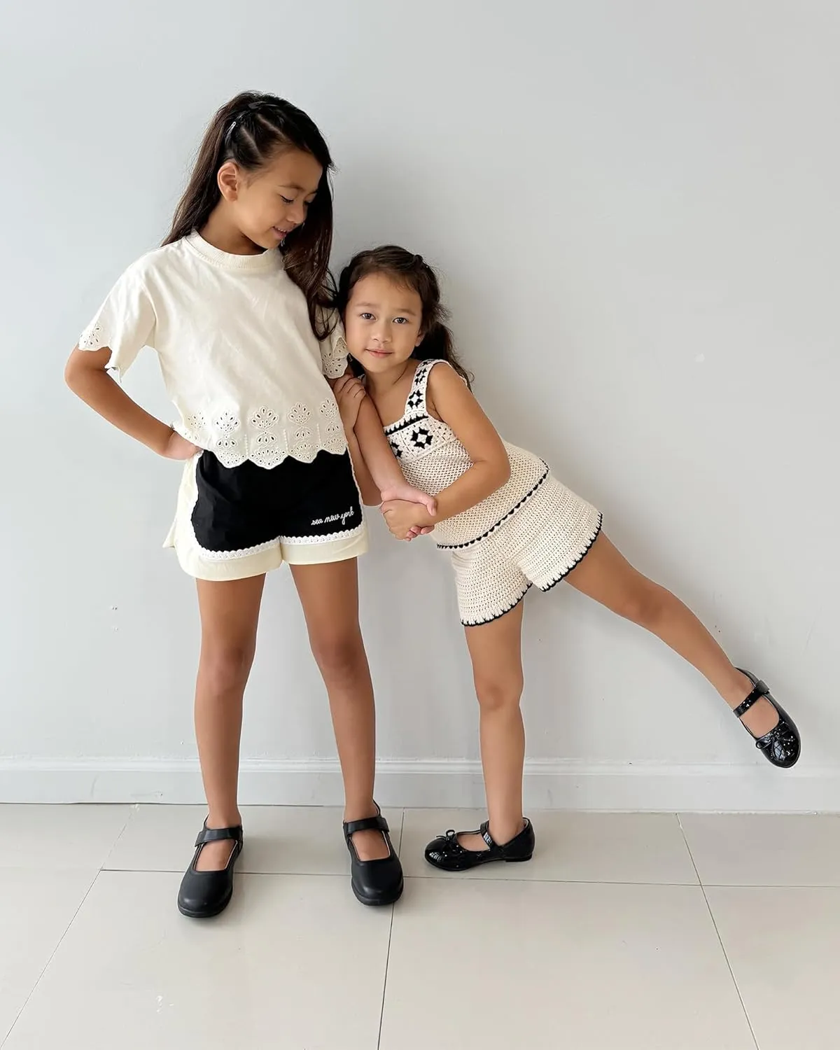 Stelle Girls Mary Jane School Flats Flower Wedding Uniform Party ShoesToddler/Little Kids/Big Kids