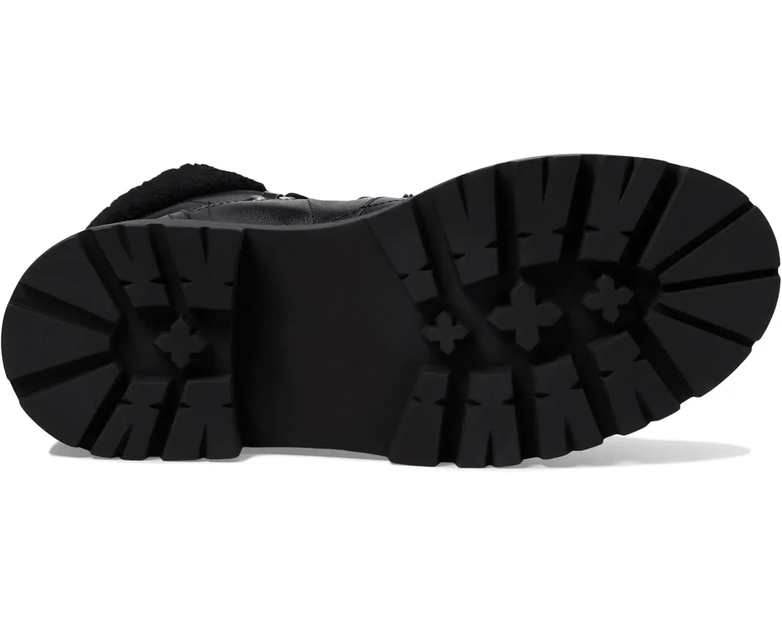 Steve Madden Black Quilted Platform Boots New Without Box Size [8]