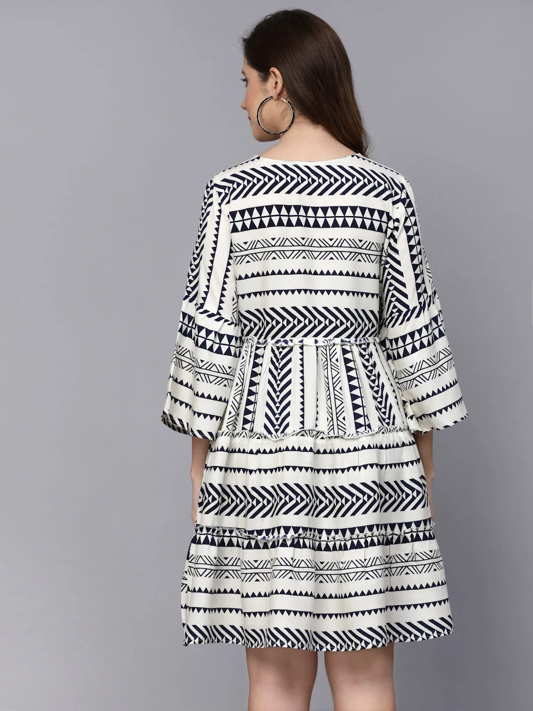 Stylum Women's Printed Rayon Tiered dress (DRSHANNAH)