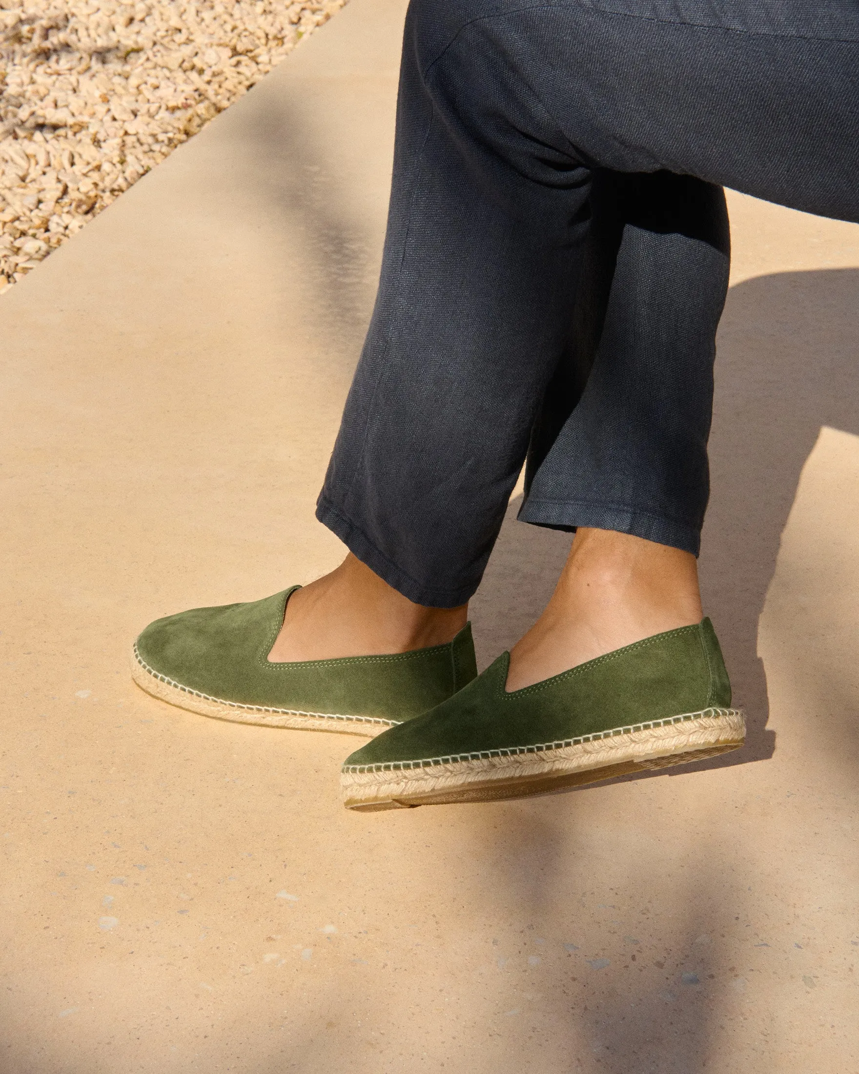 Suede Espadrilles - R37C0 - Hamptons Olive