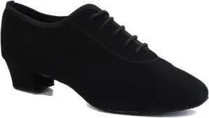 TDA Men's A3001 Classic Lace-up Black Suede Tango Ballroom Salsa Latin Dance Wedding Shoes 10.5 M US