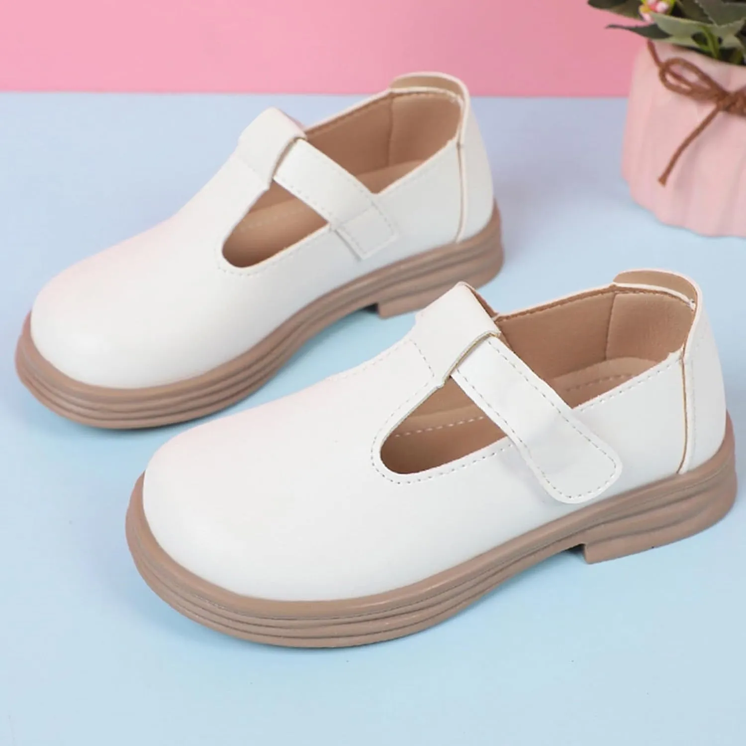 Toddler Girl Mary Jane Dress Shoes School Oxford Flats for Girl Party Shoes Wedding Uniform Platform Shoes