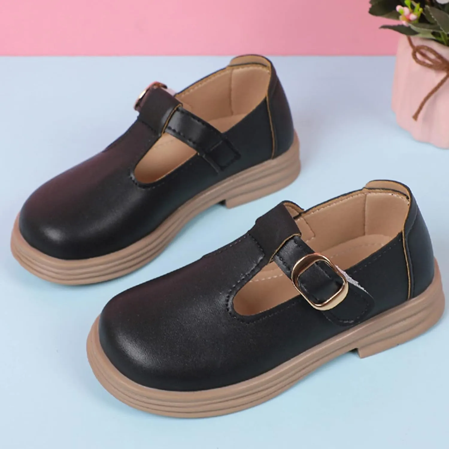 Toddler Girl Mary Jane Dress Shoes School Oxford Flats for Girl Party Shoes Wedding Uniform Platform Shoes