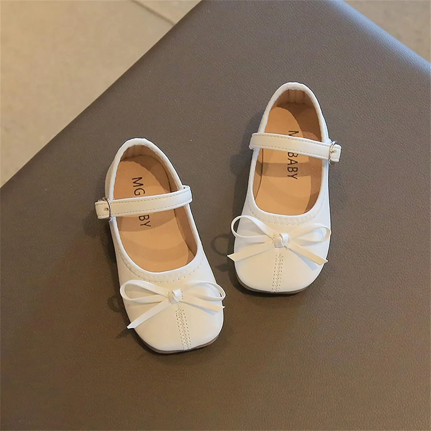 Toddler Girls Dress Shoes Bow Slip On Mary Jane Ballet Flats Girl School Party Wedding Shoes School Girl Shoes