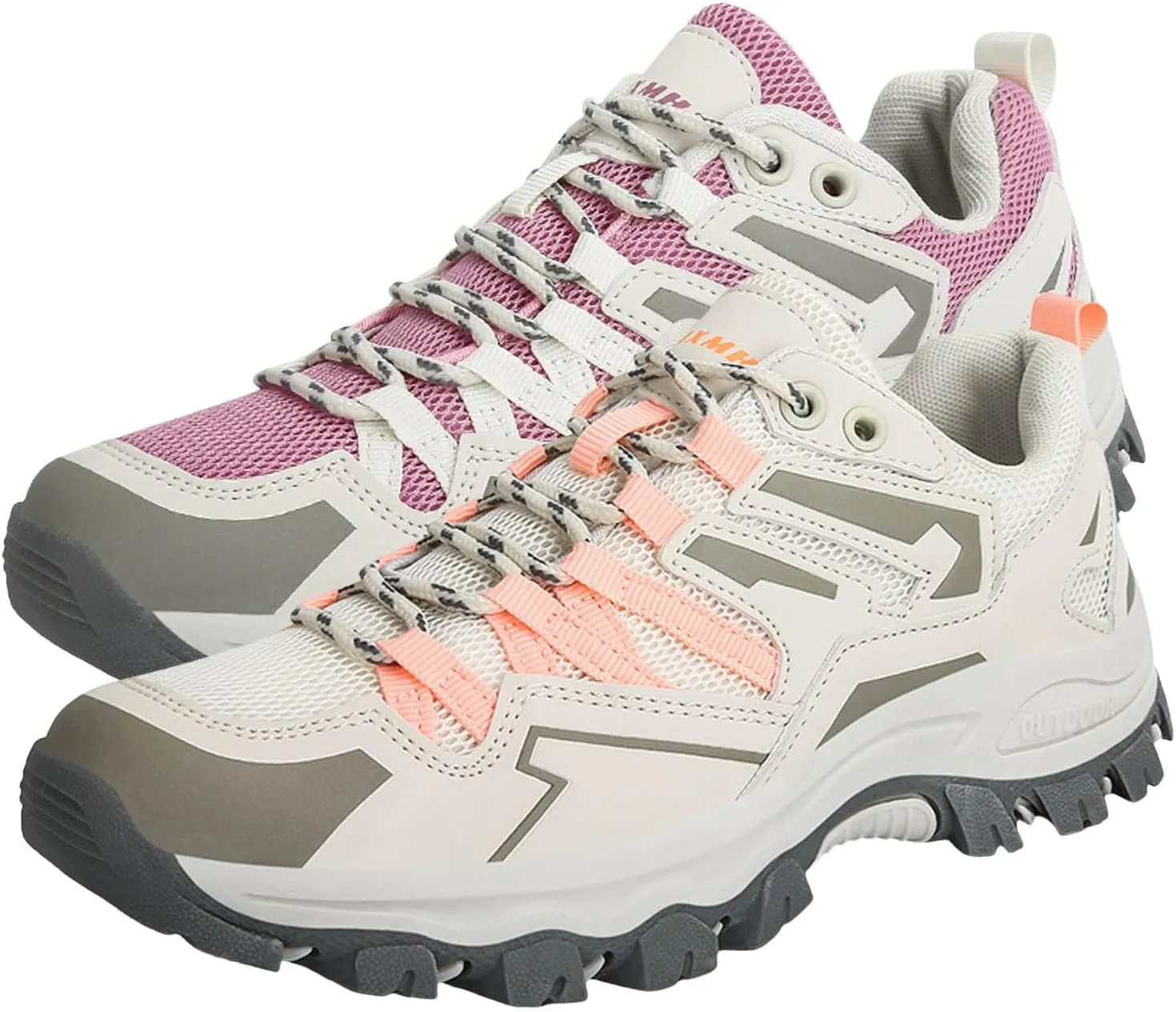 Women Sneakers Fashion Summer New Pattern Comfortable Thick Sole Lace Up Non Slip Couple Women Workout Shoes (Pink, 7.5)