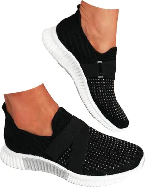 Women Ultral Brethable Shoes with Adjustable Strap,Womens Summer Lightweight Walking Sneakers with Arch Support,Long Standing Friendly Shoes for Daily Work and Travel,Non Slip Hiking Shoe Indoor