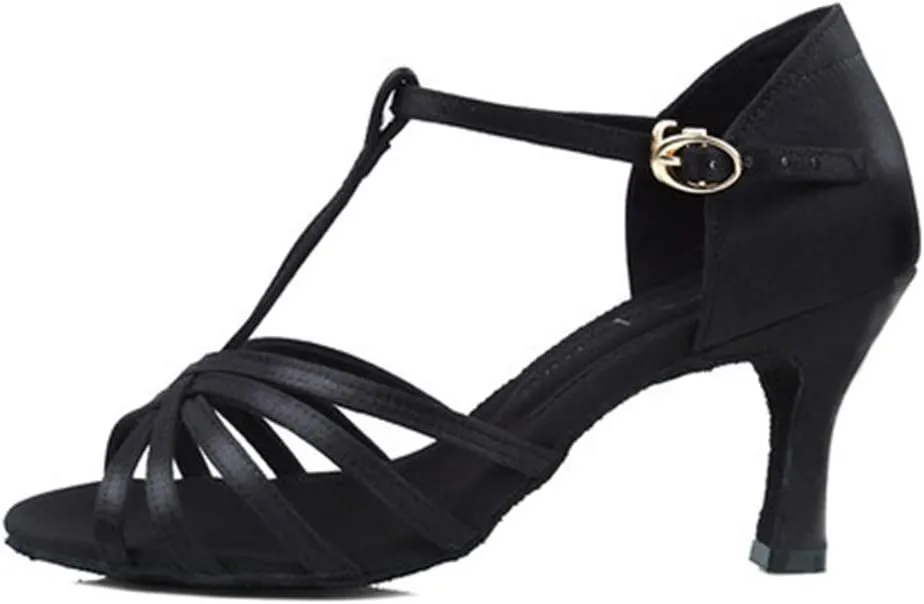 Women's Classic Latin Dance Shoes Ballroom Party Practice Performance Sandals,Model 217