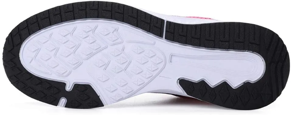 Womens Lace Up Running Shoes Non Slip Walking Shoes Slip On Shoes Women Mesh Ladies Casual Shoes Black Sneakers Red Tennis Shoe Cross Trainer Shoe
