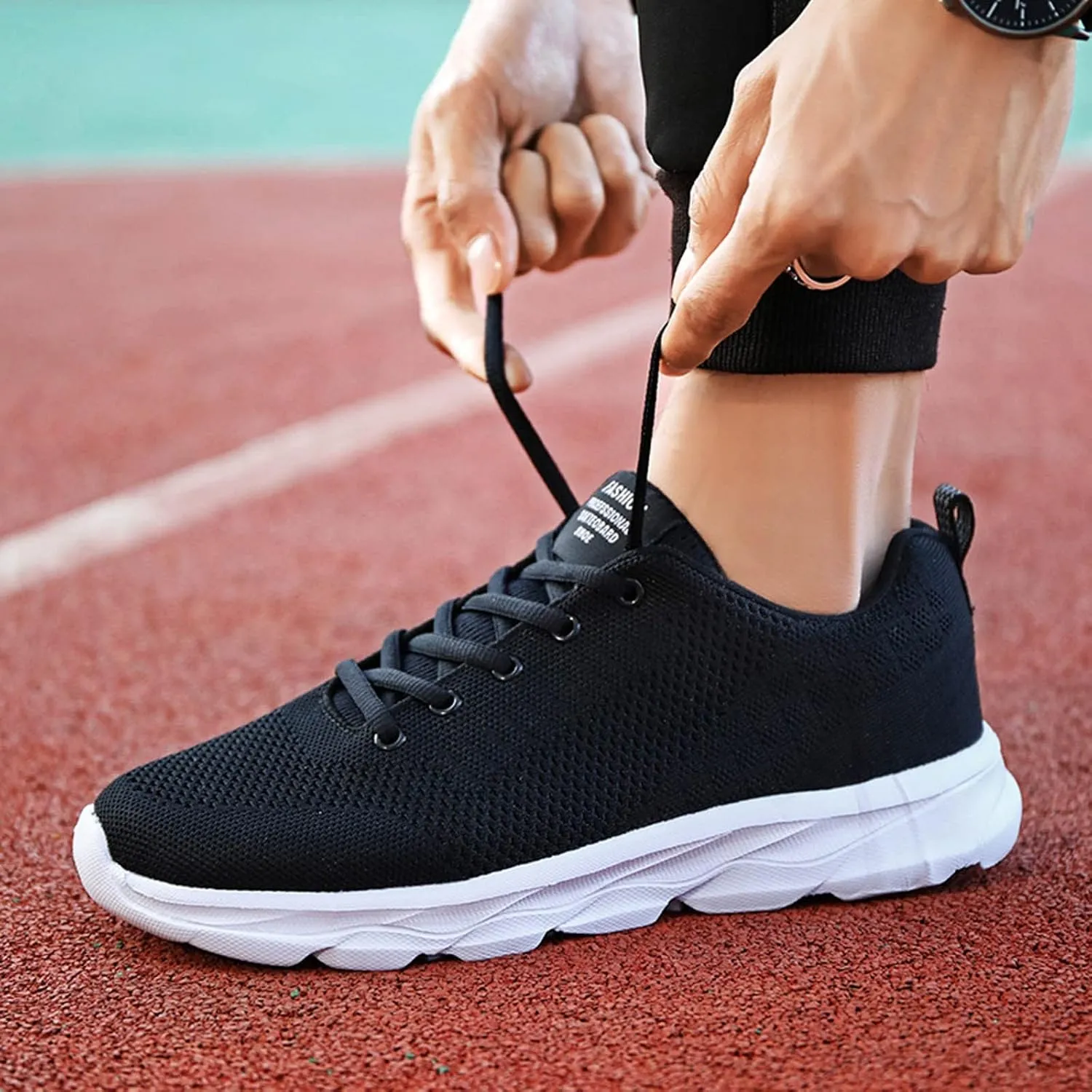 Women's Minimalist Walking Shoes Wide Toe Lace Up Tennis Shoes Men Athletic Casual Shoes for Fall Women Shoes Sneakers Black Tennis Shoe Trainers Shoe
