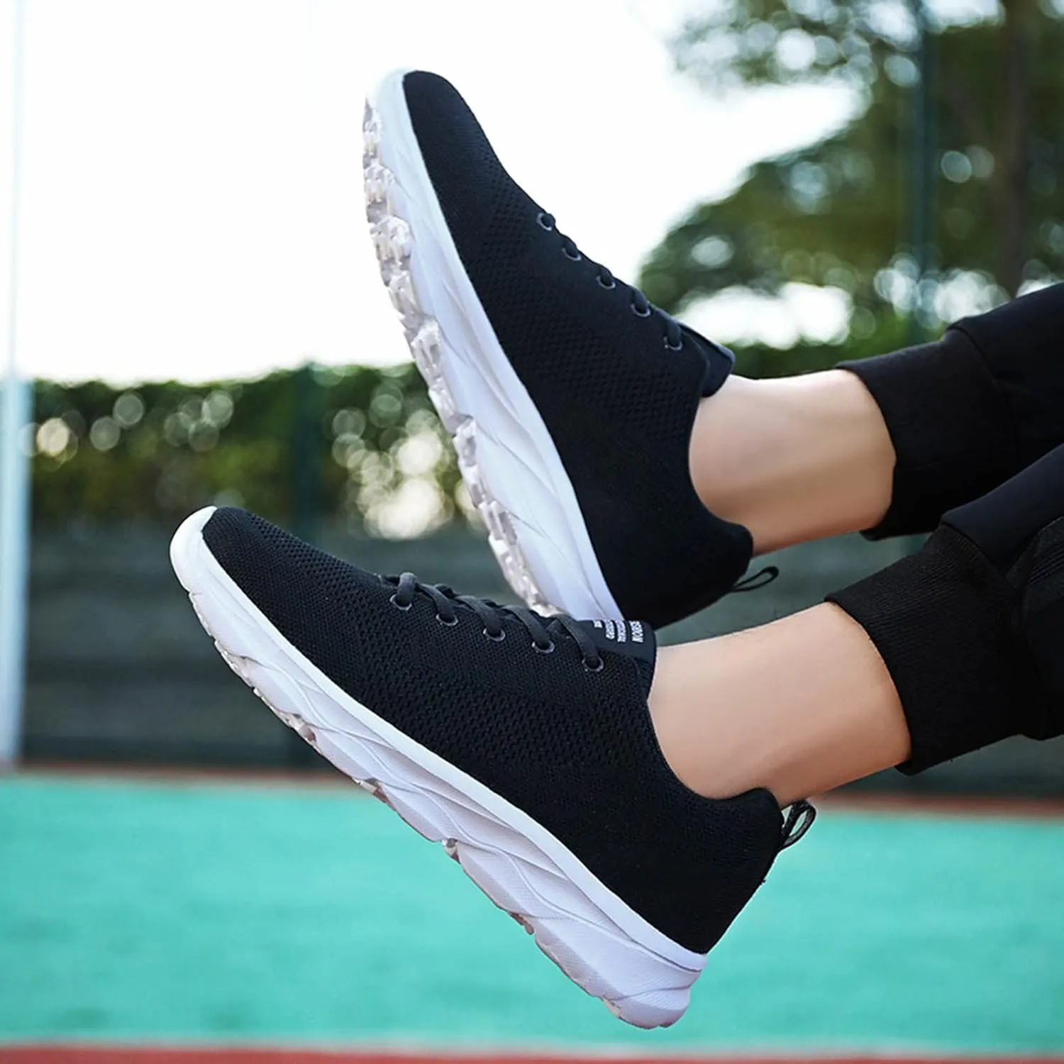 Women's Minimalist Walking Shoes Wide Toe Lace Up Tennis Shoes Men Athletic Casual Shoes for Fall Women Shoes Sneakers Black Tennis Shoe Trainers Shoe