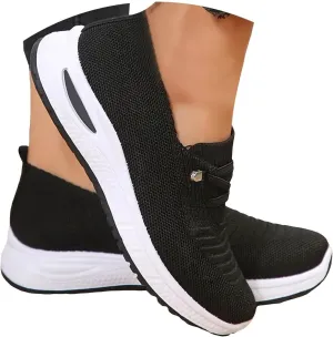 Womens Slip On Tennis Running Shoes Non Slip Fashion Sneakers Mesh Walking Shoes Gym Workout Breathable Work Shoes Comfortable Women's Athletic Shoes Lightweight