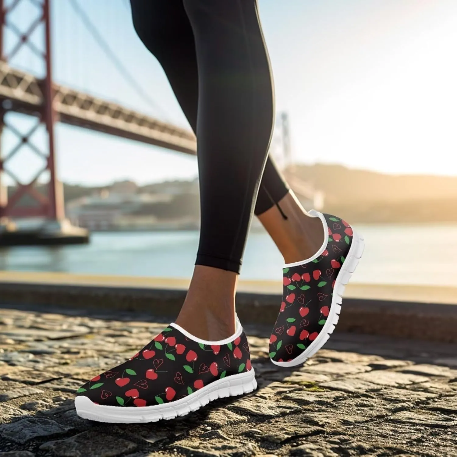 Women's Sneakers Casual Slip on Loafers Running Shoes Walking Footwear