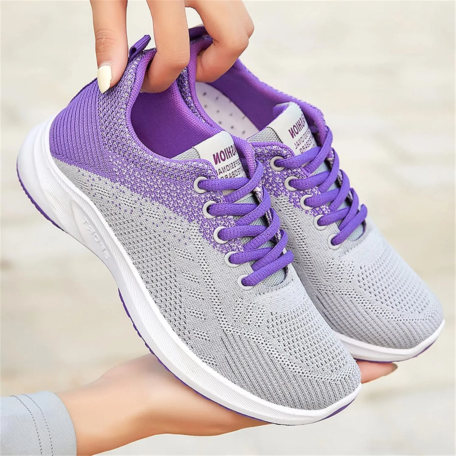 Womens Walking Shoes Lace Up Lightweight Memory Foam Cheer Mens Running Shoes Sports Shoes Casual Slip On Sneakers Platform Tennis Shoe Trainers Shoe
