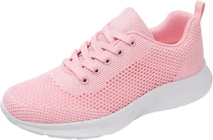 Womens Walking Shoes Lace Up Lightweight Memory Foam Cheer Mens Running Shoes Sports Shoes Casual Slip On Sneakers Platform Tennis Shoe Trainers Shoe
