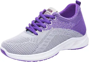 Womens Walking Shoes Lace Up Lightweight Memory Foam Cheer Mens Running Shoes Sports Shoes Casual Slip On Sneakers Platform Tennis Shoe Trainers Shoe