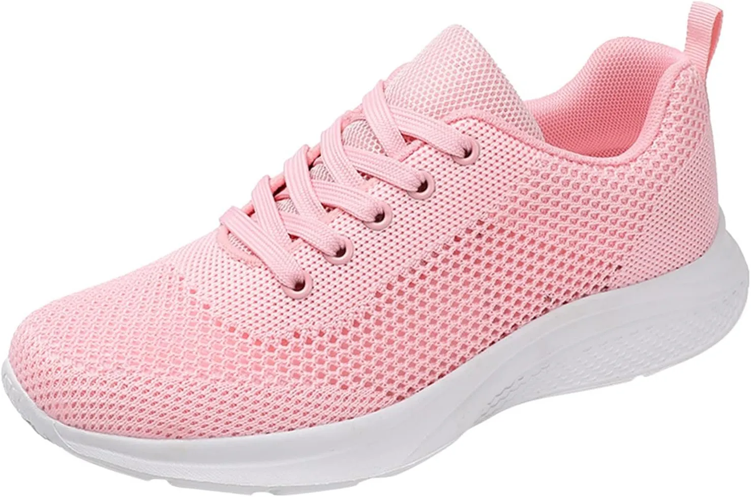 Womens Walking Shoes Lace Up Lightweight Memory Foam Cheer Mens Running Shoes Sports Shoes Casual Slip On Sneakers Platform Tennis Shoe Trainers Shoe