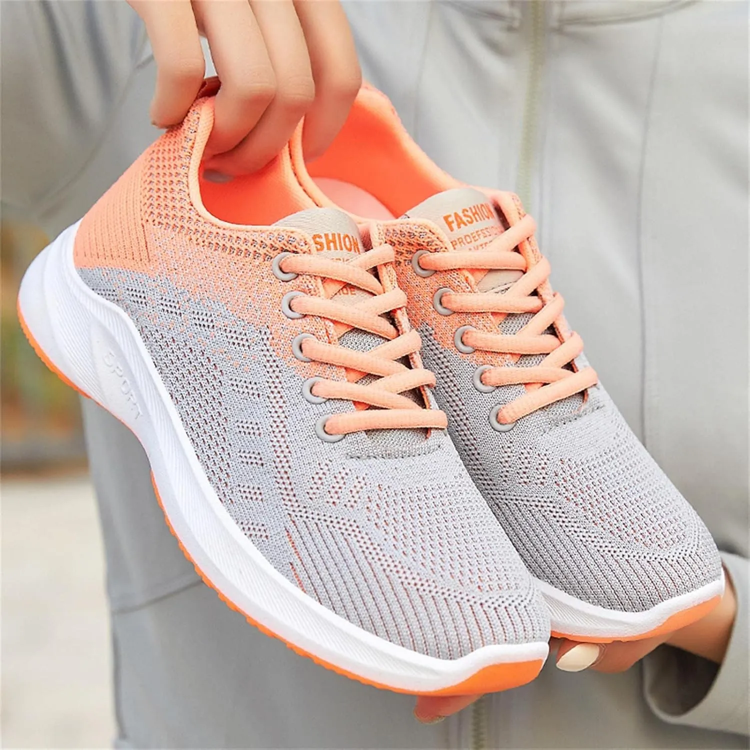 Womens Walking Shoes Lace Up Lightweight Memory Foam Cheer Running Shoes for Women Breathable Dress Casual Shoes Shoes Sneakers Tennis Shoe Cross Trainer Shoe