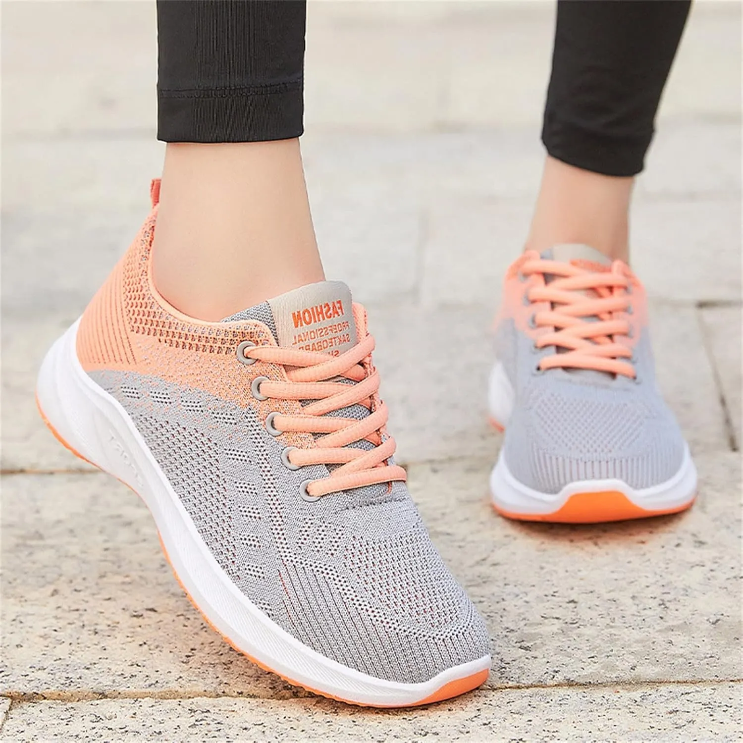 Womens Walking Shoes Lace Up Lightweight Memory Foam Cheer Running Shoes for Women Breathable Dress Casual Shoes Shoes Sneakers Tennis Shoe Cross Trainer Shoe