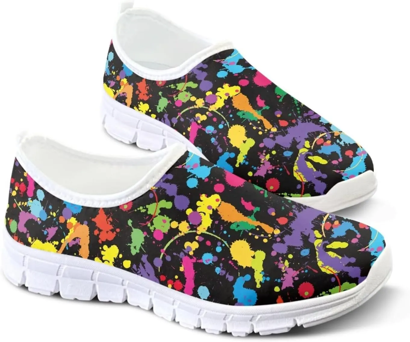 Womens Walking Shoes Slip on Loafers Tennis Shoes Casual Mesh Running Sneakers